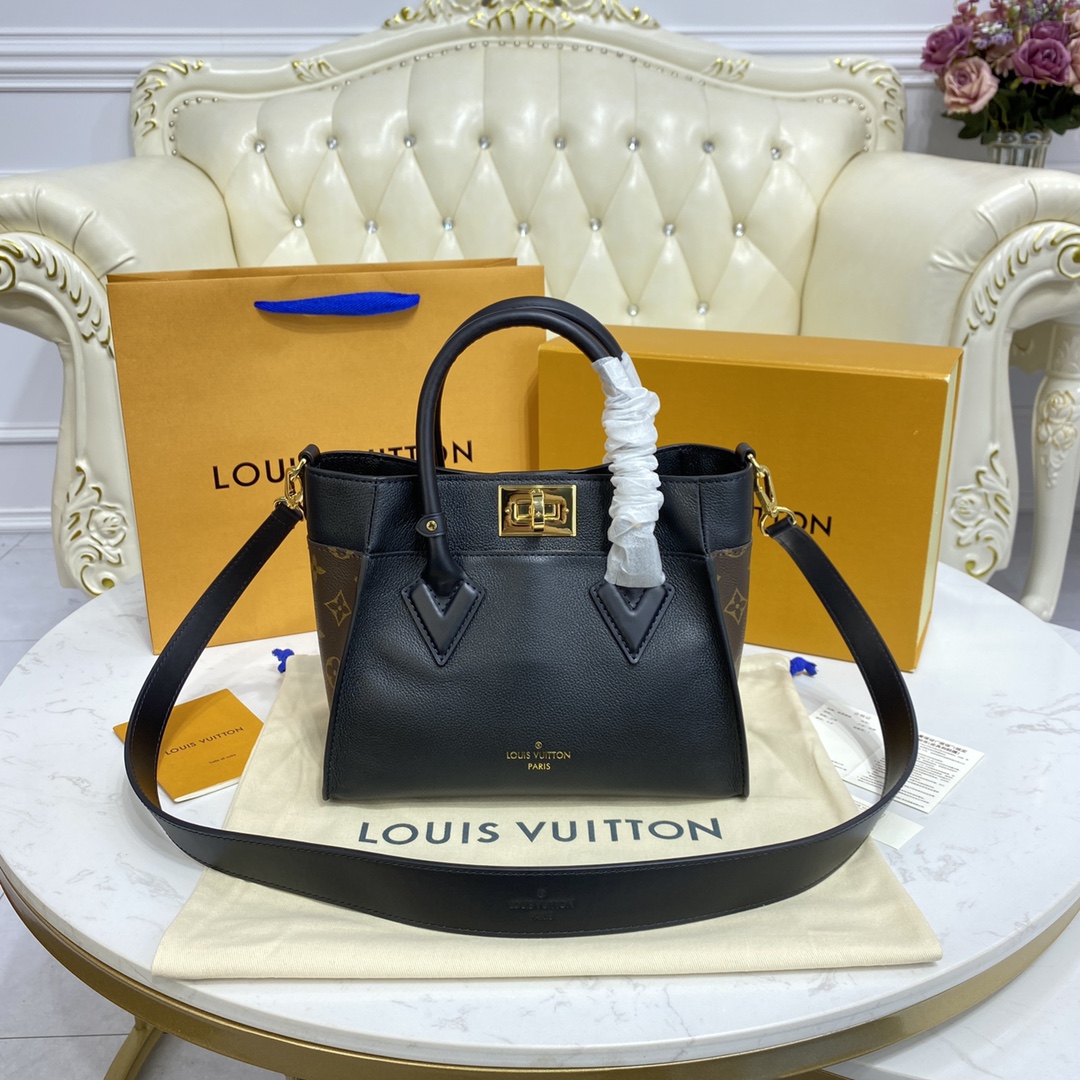 Louis Vuitton ON MY SIDE PM Tote Bag M57728 Black